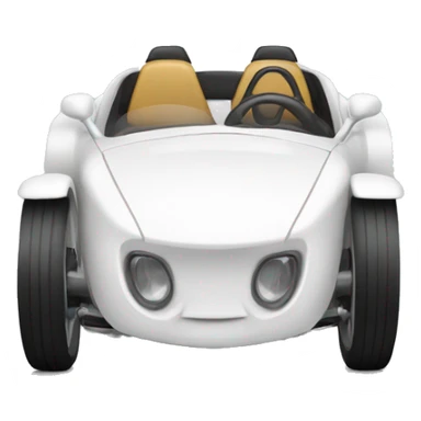 white roadster sticker