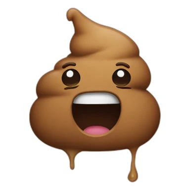 Cute poop sticker