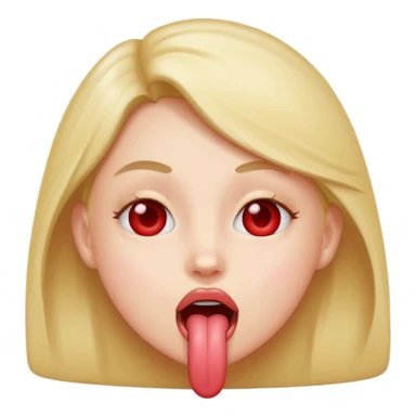 tongue out with heart eyes sticker