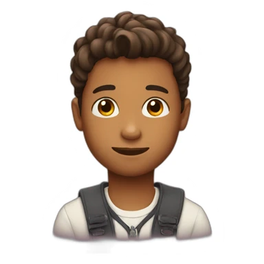 handsome boy with heart  sticker