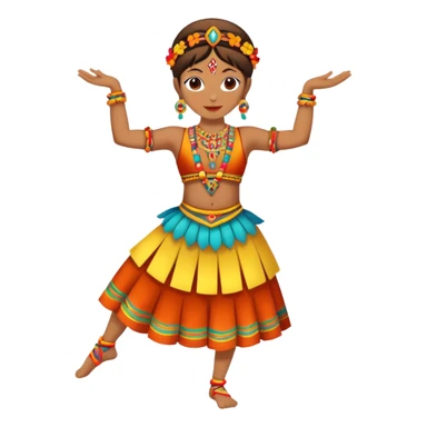 Folklore dancer sticker
