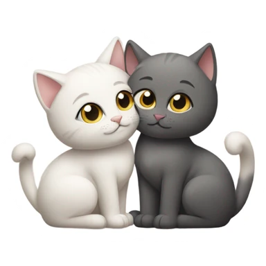 Cats in love sticker