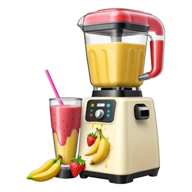 A SMOOTHIE MACHINE WITHOUT THE LID ON, THE SMOOTHIE SPLASHES OUT sticker