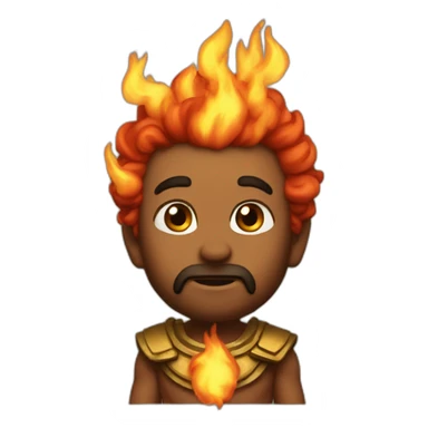 God of fire sticker
