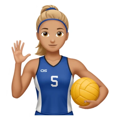 atleta de volei sticker