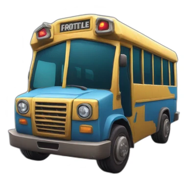 fortnite battle bus sticker