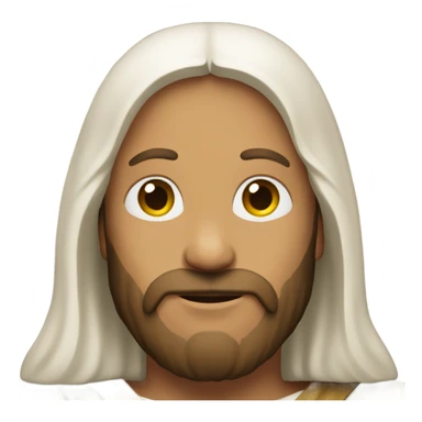 Jesus with a heart sticker