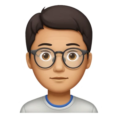 Chinese guy with glasses sticker