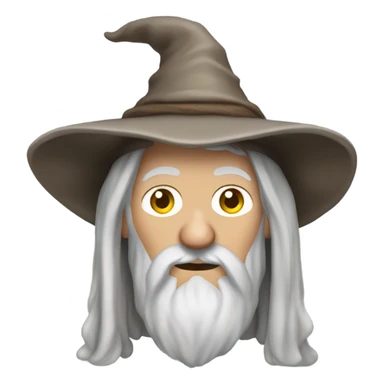 Gandalf in hillbilly clothes sticker