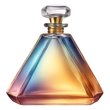 Luxury perfume bottle triangle men sticker