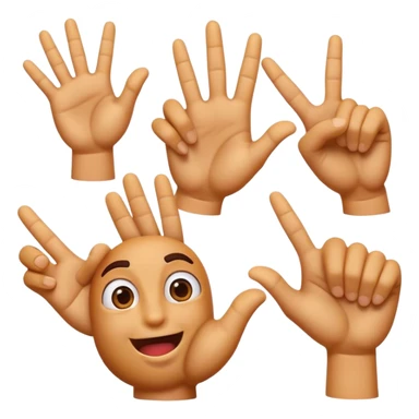 Cinematic Realistic Italian Gestures Pop Culture Emoji, showcasing expressive hand gestures rendered with lifelike textures and playful, energetic lighting. sticker