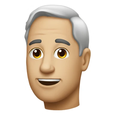 sideways face  sticker