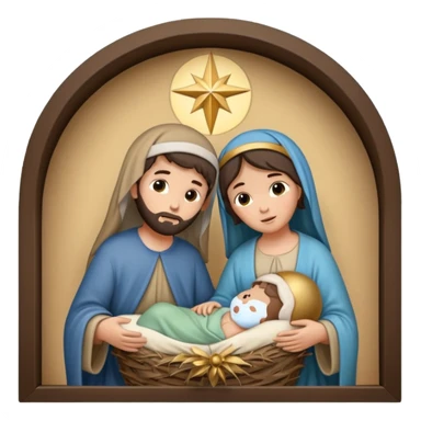 Pessebre Nadal nen jesús sticker