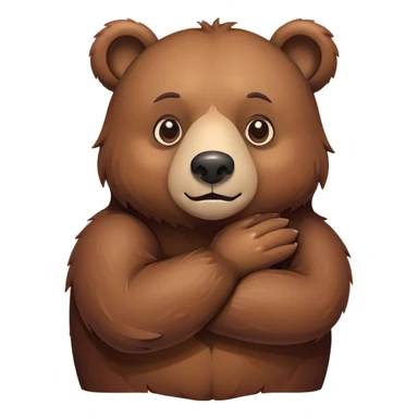 Bear hug sticker