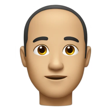 Receeding hairline sticker