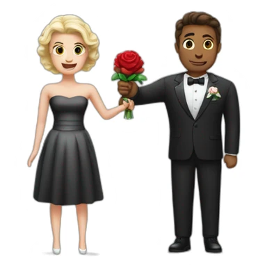 Bomb and dynamite getting married sticker