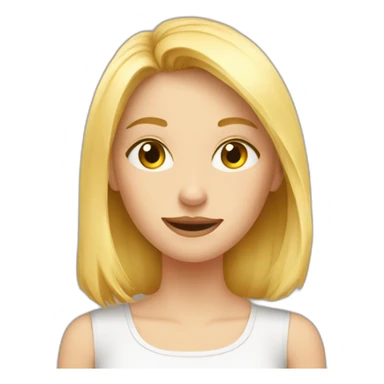 Fille blonde allergique aux chats sticker