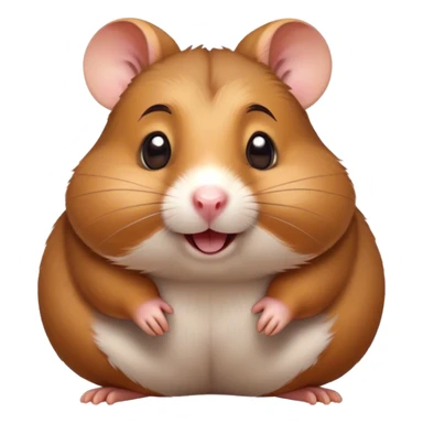 Cinematic Comical Brown Hamster Portrait Emoji, Head tilted dramatically with an exaggeratedly amused expression, featuring a striking rich brown fur with a playful shine, wide, expressive dark eyes filled with humorous disbelief, Simplified yet hilariously expressive features, highly detailed, glowing with a slightly sassy glow, high shine, dramatic yet playful, stylized with an air of cheeky mischief, bright and endearing, soft glowing outline, capturing the essence of a spirited and over-the-top hamster, so meme-worthy it feels like it could side-eye its way into internet fame instantly! sticker