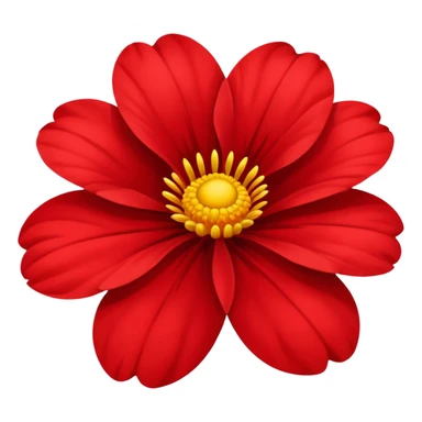 Red flover sticker