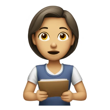 girl procrastinating sticker