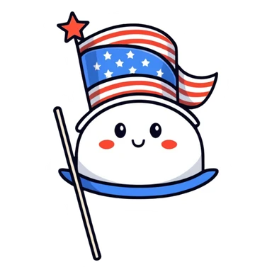 Fourth of July  sticker