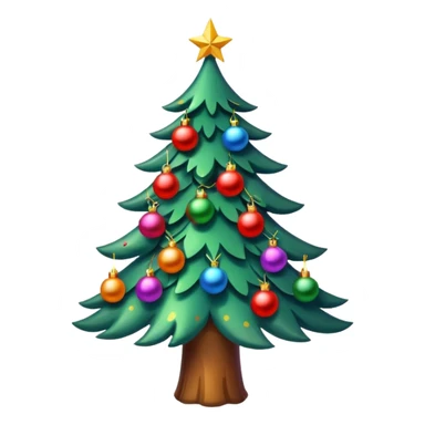 New Year's Tree sticker