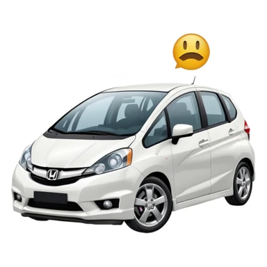 white honda jazz ge sticker