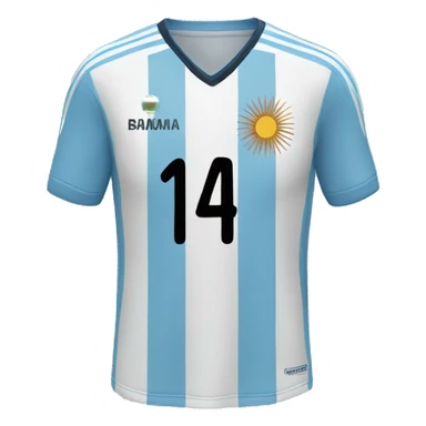 Argentina soccer jersey sticker