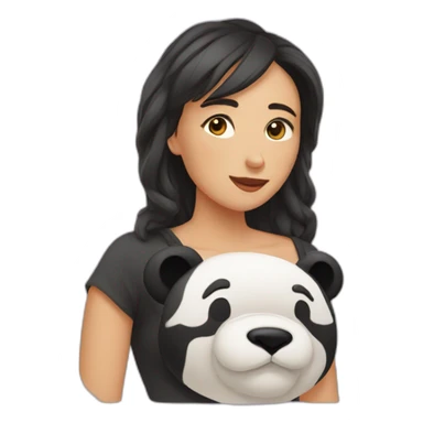 🐼 mixed with 😪 sticker