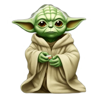 Yoda with condoms sticker