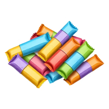 paper wraped candy sticker