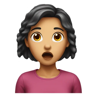 Girl shocked  sticker