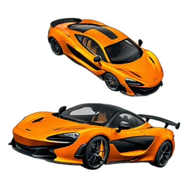 McLaren 765 LT orange sticker