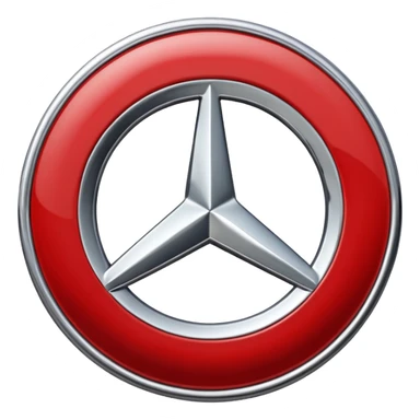 Mercedes logo sticker