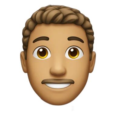 Teen boy with little beard  sticker