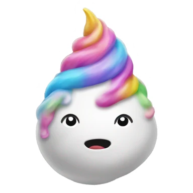 Unicorn poop sticker