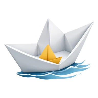 Barco de papel sticker