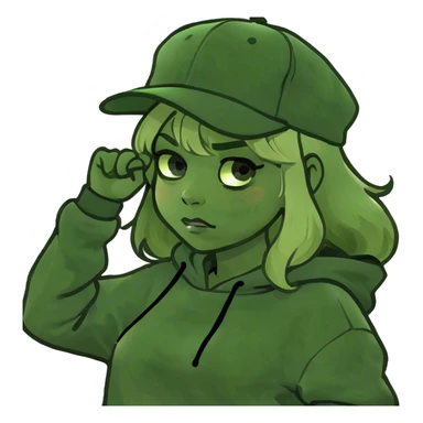 blonde girl that dab  sticker