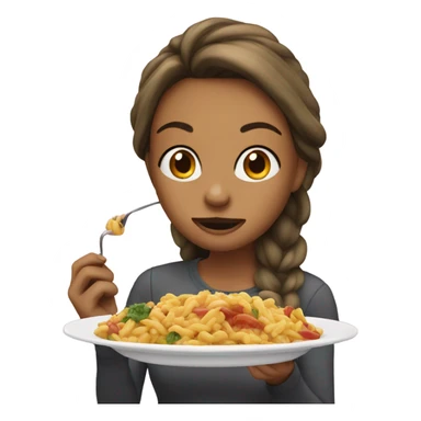 celina eating food  sticker