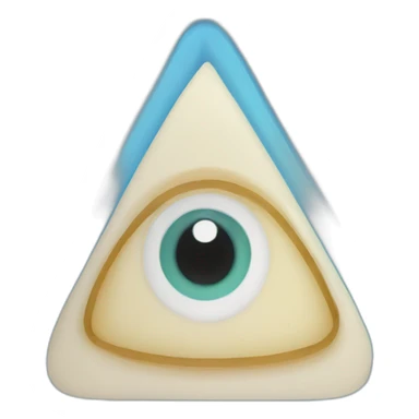 Triangle eye sign sticker