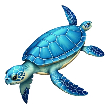 blue sea turtle sticker