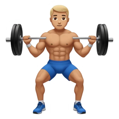 guy working out glutes sticker