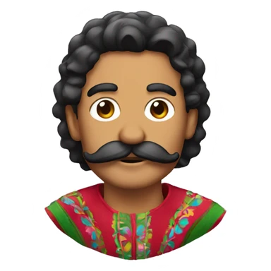 Mexican with a mustache named Raphael  sticker
