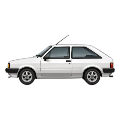 opel kadett gl 1986 white sticker