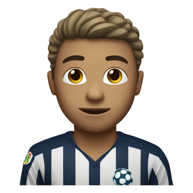 Soccer player with a ball sticker