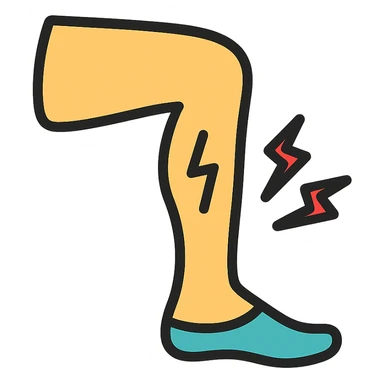 legs hurting sticker