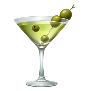 Dirty martini with sparklt sticker