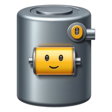 realistic big battery sticker