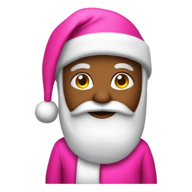 hot pink santa clause  sticker