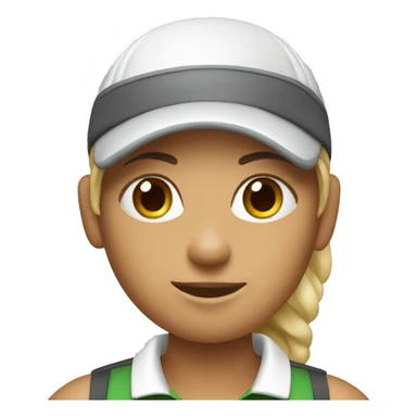 Female golf player  sticker